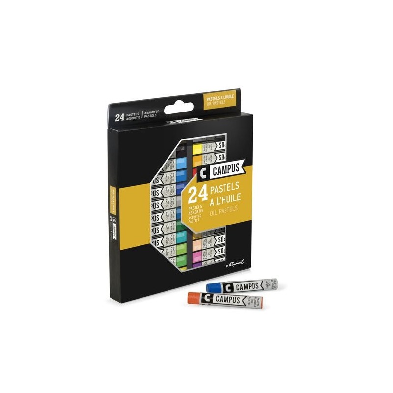  Fine art shop - Box Oil Pastel Campus Raphael 24 colours | totenart.com