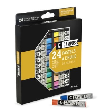  Fine art shop - Box Oil Pastel Campus Raphael 24 colours | totenart.com