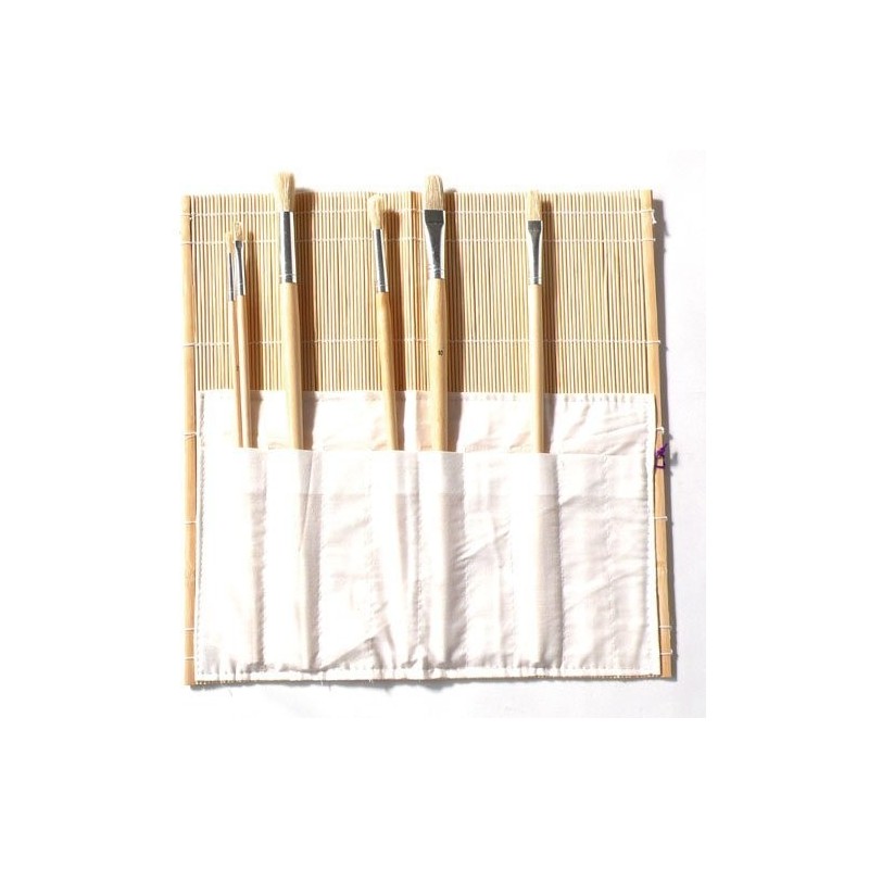 Bambu brush bag, 33x33 cm.