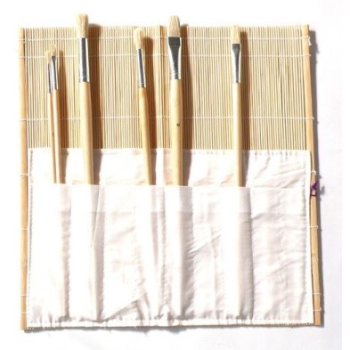 Bambu brush bag, 33x33 cm.