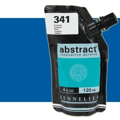 Fine art shop - Sennelier Abstract Acrylic Cerulean Blue Hue 323, 120 ml. | totenart.com