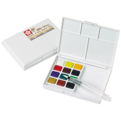 Fine art shop - Box Pocket Box 12 watercolors tablets Sakura | totenart.com