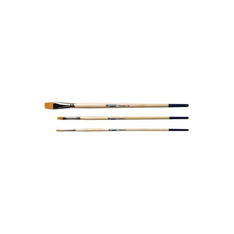Fine art shop - Set 3 Toray Flat Brushes | totenart.com