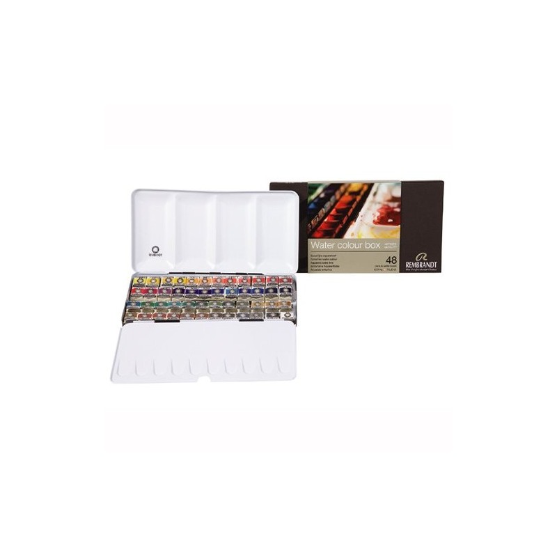Fine art shop - Metallic box 48 watercolors Rembrandt | totenart.com