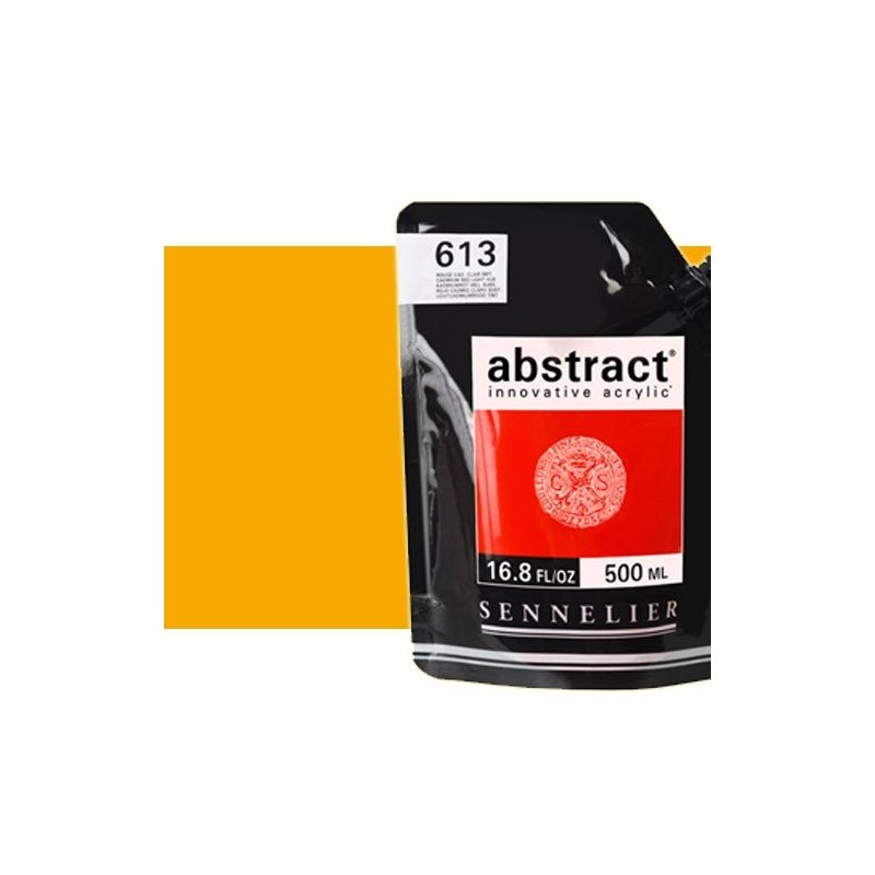 Fine art shop - Sennelier Abstract Acrylic Dark Cadmium Yellow Hue 543 , 500 ml. | totenart.com