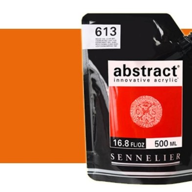 Fine art shop - Sennelier Abstract Acrylic Cadmium Orange Red Hue 615, 500 ml. | totenart.com