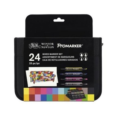 \nFine art shop - Marker Promarker Winsor & Newton, set 24 units - MIXED - | totenart.com