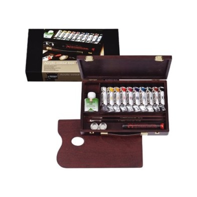 Fine art shop - Traditional wooden box acrylic Rembrandt | totenart.com