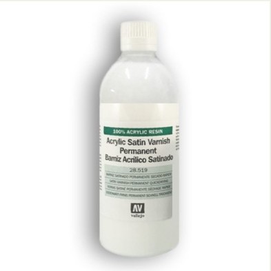 Fine art shop - Satin Acrylic Varnish Vallejo, 500 ml. | totenart.com