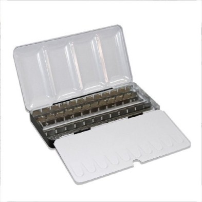 Materiais Belas Artes - Refillable box for watercolor 48 1/2 Godets  | totenart.com