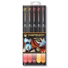 Fine art shop - Marker Case Chameleon, 5 Warm Colors | totenart.com