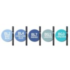 Fine art shop - Marker Case Chameleon, 5 Blue Colors | totenart.com