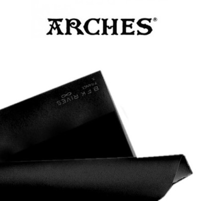  Fine art shop - Velin BFK Rives Arches Sheet 280 gr, 56x76 cm, Black | totenart.com