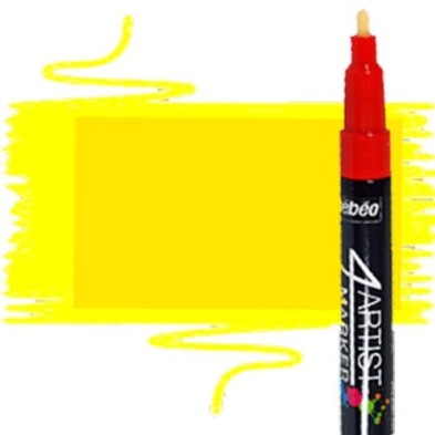 Fine art shop - Pebeo 4Artist Yellow Oil Marker 2 mm | totenart.com