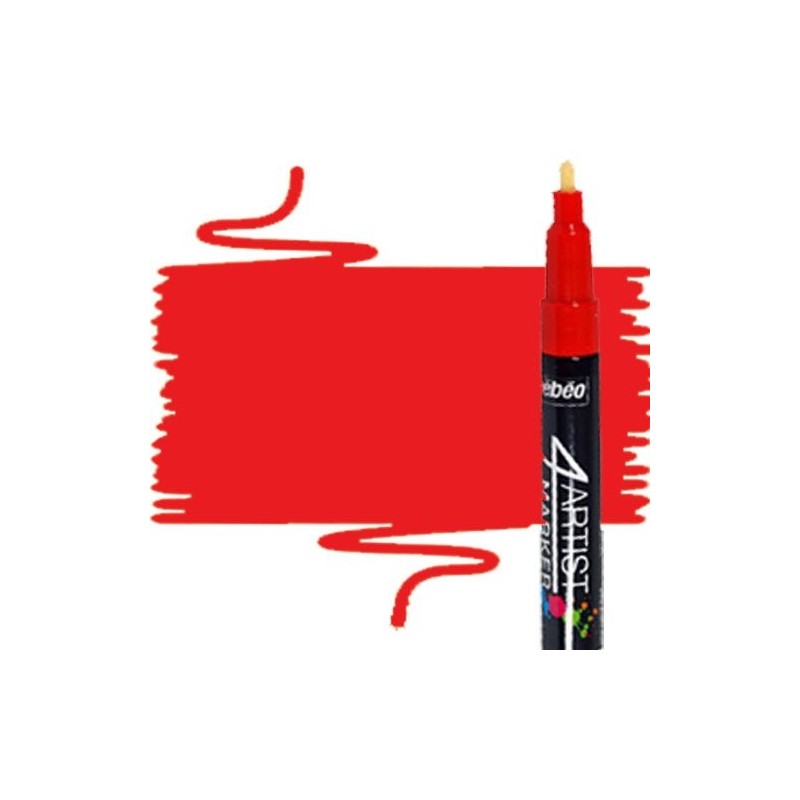 Fine art shop - Pebeo 4Artist Red Oil Marker 2 mm | totenart.com