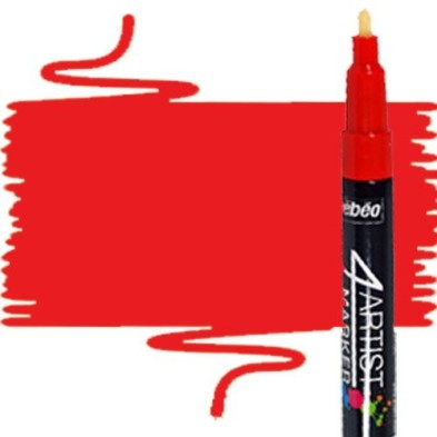 Fine art shop - Pebeo 4Artist Red Oil Marker 2 mm | totenart.com