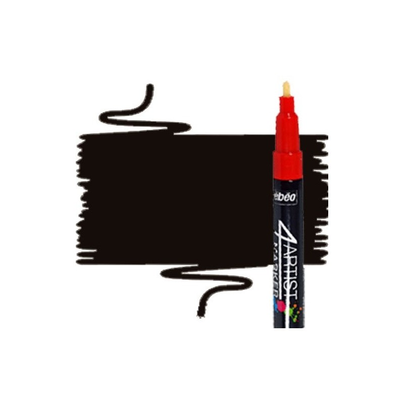 Fine art shop - Pebeo 4Artist Black Oil Marker 2 mm | totenart.com