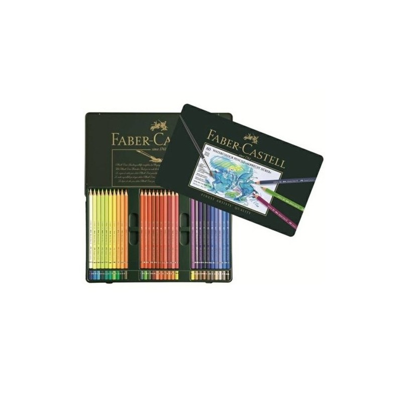  Fine art shop - Albrecht Dürer Watercolour Pencils Metal box Faber-Castell, 60 colours | totenart.com