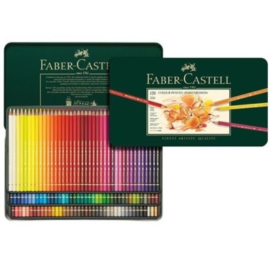  Fine art shop - Colour Pencils metal box POLYCHROMO, Faber Castell (120 colours) | totenart.com