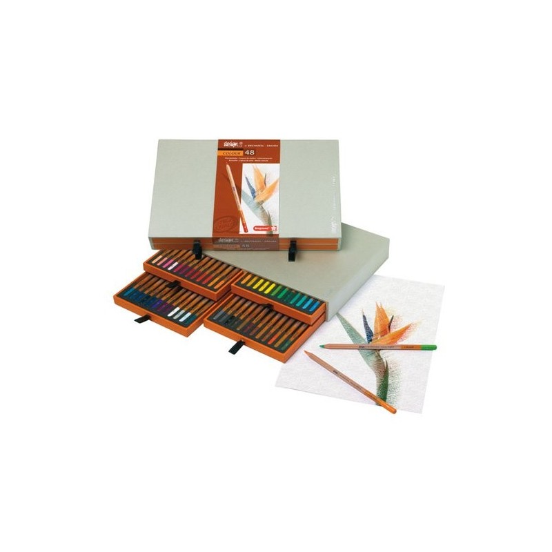  Fine art shop - 48 color pencil case Sakura Bruynzeel | totenart.com