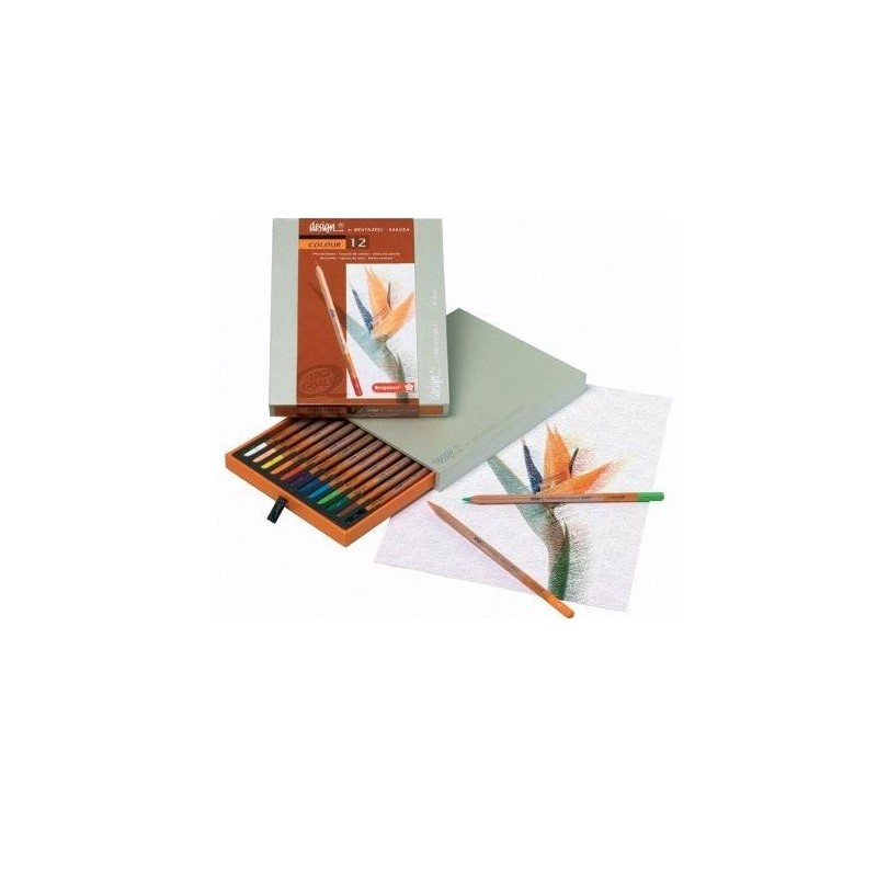  Fine art shop - 12 color pencil case Sakura Bruynzeel | totenart.com