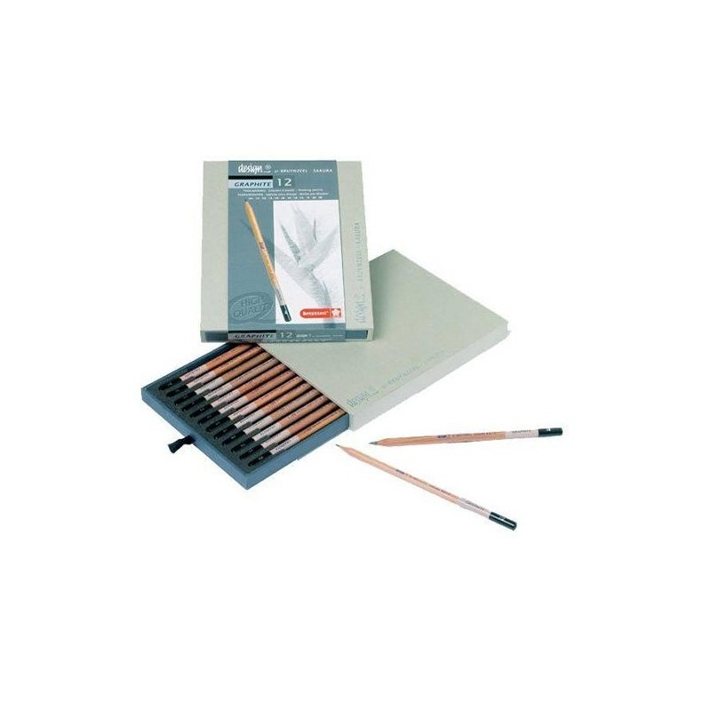  Fine art shop - 12 Graphite Pencil Case Sakura Bruynzeel | totenart.com