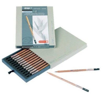  Fine art shop - 12 Graphite Pencil Case Sakura Bruynzeel | totenart.com