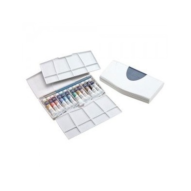 Fine art shop - Box 12 watercolors Cotman tube 8 ml. and brush Winsor & Newton | totenart.com