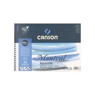  Fine art shop - Canson Montval Watercolour 300 gr, 21x29.7, Cold Pressed, Block  | totenart.com