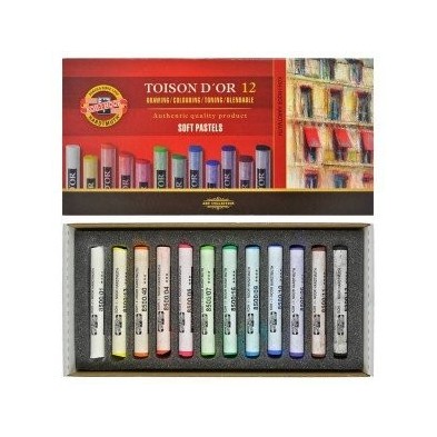  Fine art shop - Soft Pastel Case Toison D\'Or Koh-I-Nor, 12 uds. | totenart.com