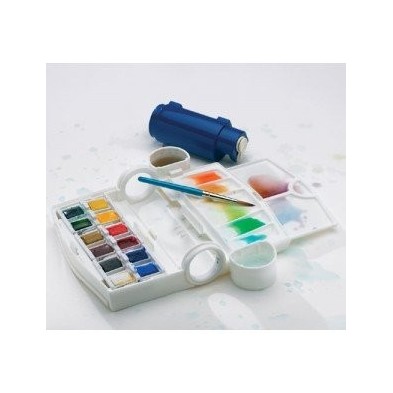 Field Box Cotman Watercolour 12 1/2 godets & brush