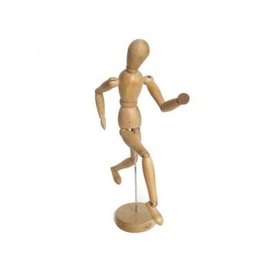Fine art shop - Articulated Mannequin 11 cm, Natural wood | totenart.com\n