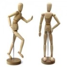 Fine art shop - Articulated Mannequin 11 cm, Natural wood | totenart.com\n