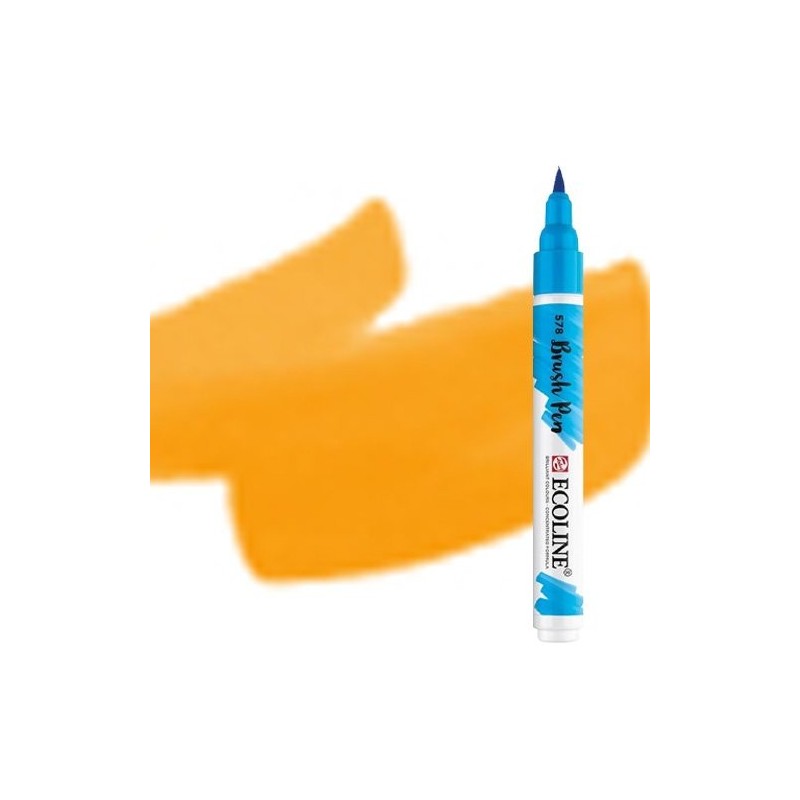 Fine art shop - Ecoline Brush Pen Dark Yellow | totenart.com