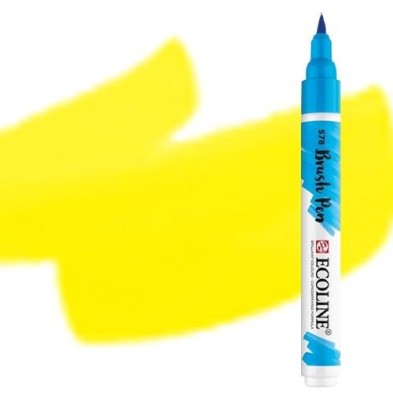 Fine art shop - Ecoline Brush Pen Lemon Yellow | totenart.com