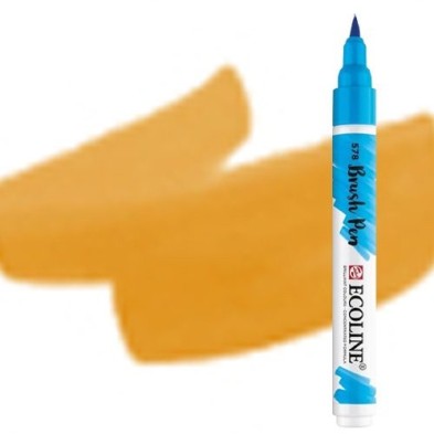 Fine art shop - Ecoline Brush Pen Yellow Ocher | totenart.com