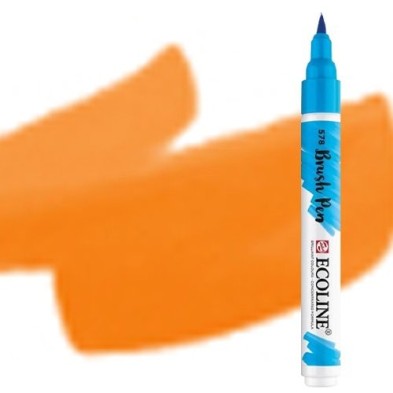 Fine art shop - Ecoline Brush Pen Light Orange | totenart.com