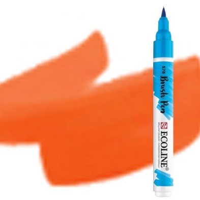 Fine art shop - Ecoline Brush Pen Vermilion | totenart.com