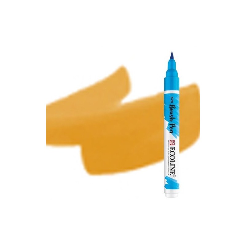 Fine art shop - Ecoline Brush Pen Dark Ocher | totenart.com