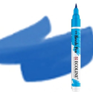 Fine art shop - Ecoline Brush Pen Dark Ultramarine Blue | totenart.com