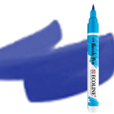 Fine art shop - Ecoline Brush Pen Violet Ultramarine  | totenart.com