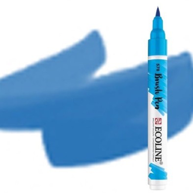 Fine art shop - Ecoline Brush Pen Prussian blue | totenart.com