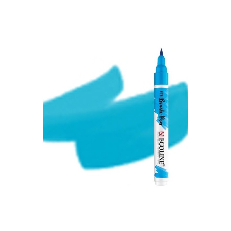 Fine art shop - Ecoline Brush Pen Turquoise blue | totenart.com