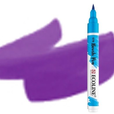 Fine art shop - Ecoline Brush Pen Blue Violet | totenart.com