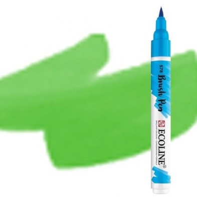 Fine art shop - Ecoline Brush Pen Light Green | totenart.com