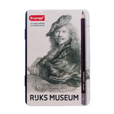 Fine art shop - Special Edition Box 12 graphite pencils Bruynzeel-Rembrandt Self-Portrait | totenart.com