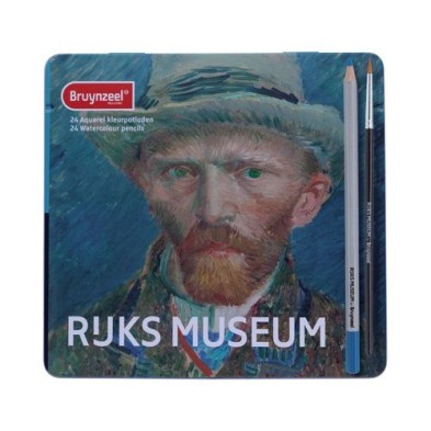 Fine art shop - Special Edition Box 24 watercolours pencils Bruynzeel-Van Gogh self-portrait | totenart.com