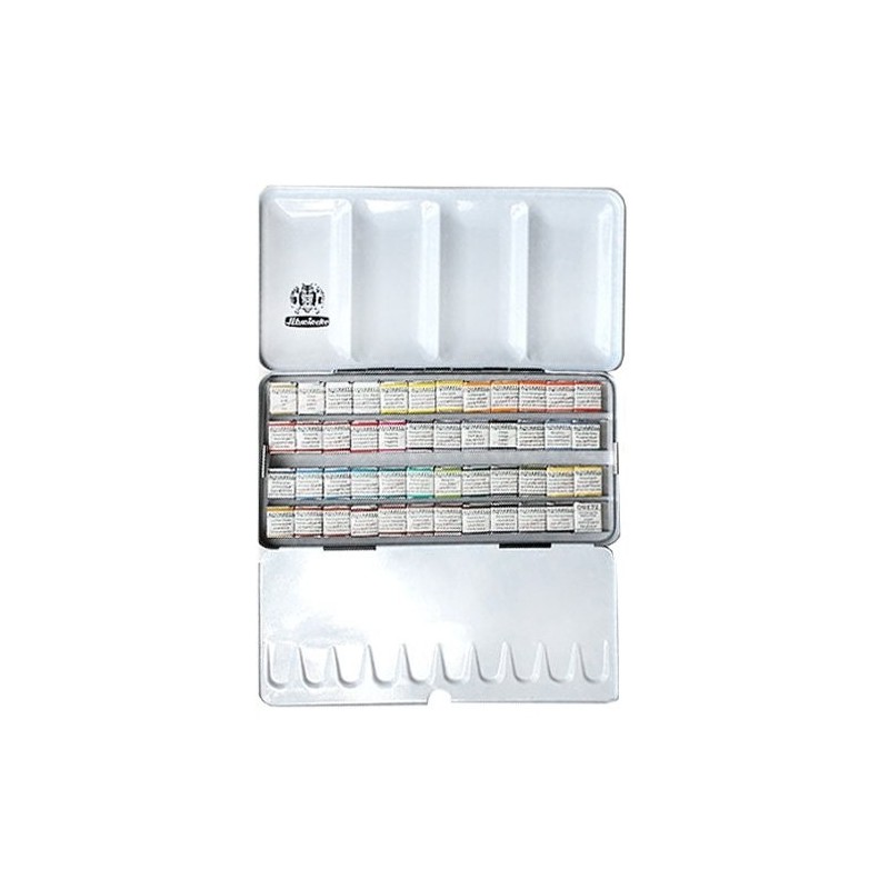 Fine art shop - Metal box watercolors Schmincke Horadam 48 1/2 Godets | totenart.com