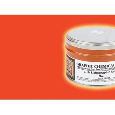 Litho Ink Graphic Chemical, Litographic Orange, lata 450 ml.