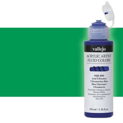  Fine art shop - Acrylic Fluid Vallejo 409, permanent green, 100 ml. | totenart.com